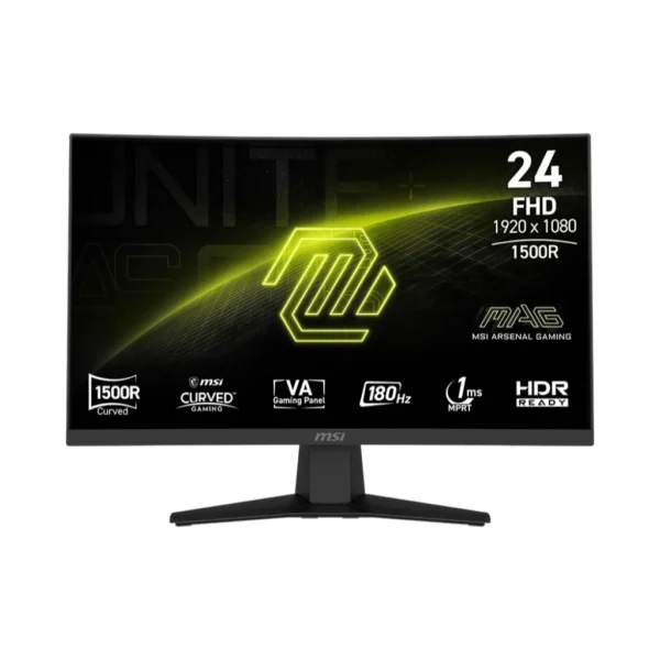 my-11134207-7rasj-m76jhu3ob3h565.webp MAG 244C 23 6 CURVED GAMING MONITOR 23 6 VA FHD 1MS 180HZ ADAPTIVE SYNC HD MI DP