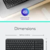 Logitech MK250 Bluetooth Wireless Mouse and Keyboard Combo Fast Easy Connectivity Compact Wireless Keyboard